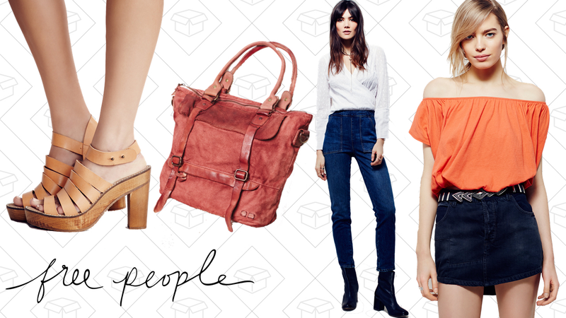 New Dule Platform Heel, $75 | Cascade Leather Tote, $112 | Sparrow Patch Pocket Skinny Jeans, $37 | Moss Muscle Tank, $15